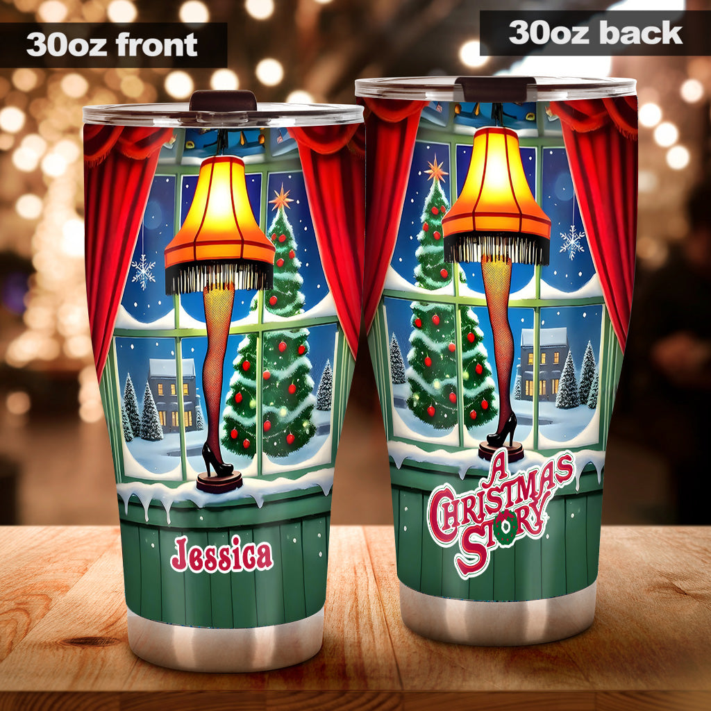 Personalized Christmas Story Tumbler Custom Name Gift