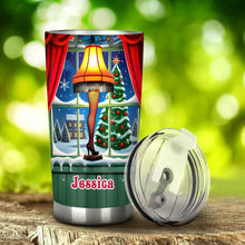 Load image into Gallery viewer, Personalized Christmas Story Tumbler Custom Name Gift
