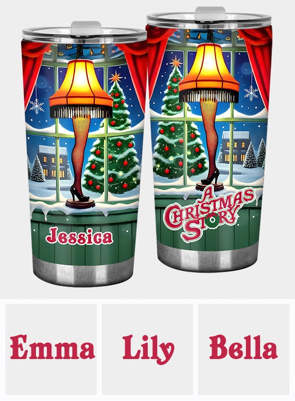 Personalized Christmas Story Tumbler Custom Name Gift