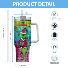 Load image into Gallery viewer, Personalized Grinch Christmas Tumbler With Handle Gift for Mom
