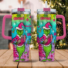 Load image into Gallery viewer, Personalized Grinch Christmas Tumbler With Handle Gift for Mom
