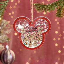 Load image into Gallery viewer, Personalized 3 Layered Shaker Ornament for Family Christmas Gift
