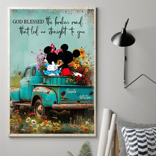Load image into Gallery viewer, Personalized Canvas Print Blessed Road Custom Name Gift
