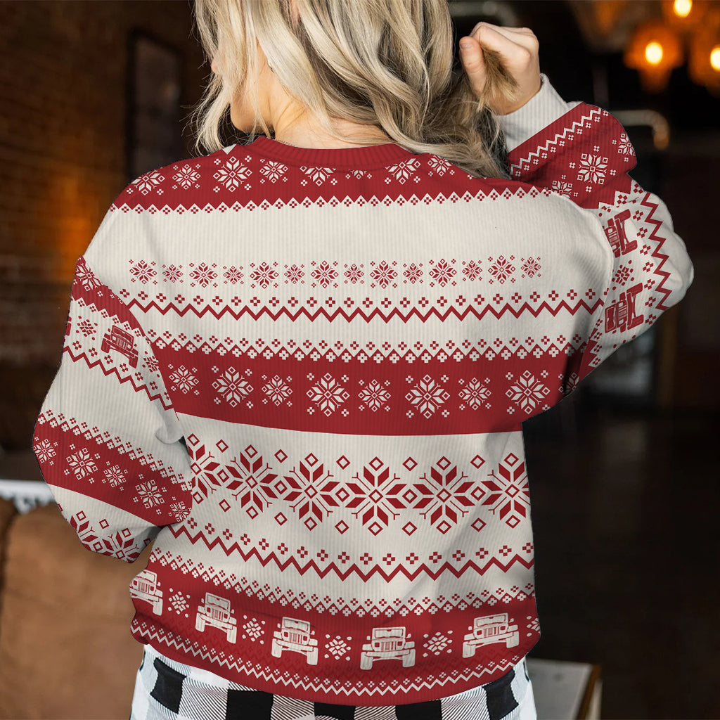 Personalized Ugly Christmas Sweater Fun Ride Gift for Family