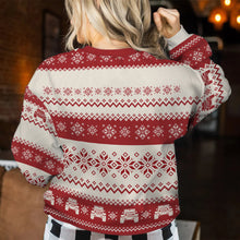 Load image into Gallery viewer, Personalized Ugly Christmas Sweater Fun Ride Gift for Family
