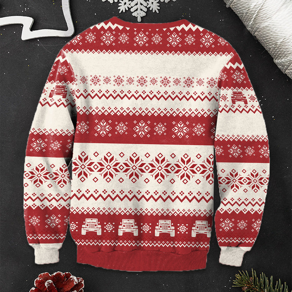 Personalized Ugly Christmas Sweater Fun Ride Gift for Family
