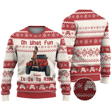 Load image into Gallery viewer, Personalized Ugly Christmas Sweater Fun Ride Gift for Family

