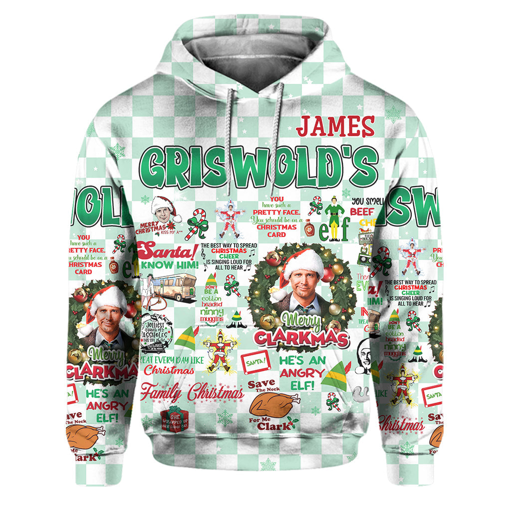 Personalized Christmas Movie Hoodie and Sweatpants Set for Family | Custom Gift