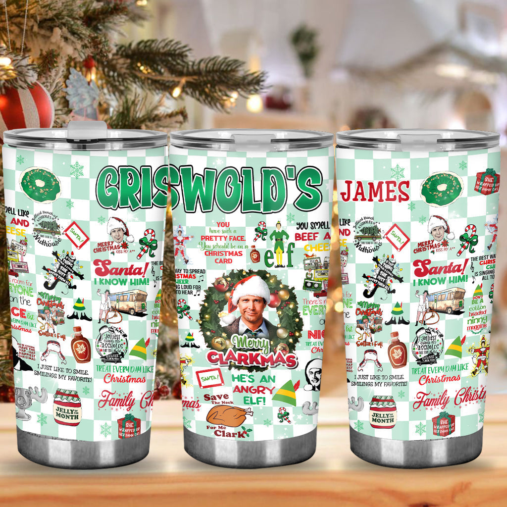 Personalized Christmas Movie Tumbler Custom Drinkware Gift