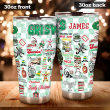 Load image into Gallery viewer, Personalized Christmas Movie Tumbler Custom Drinkware Gift
