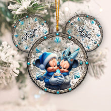 Load image into Gallery viewer, Personalized Mouse Ornament Custom Name Gift for Couples
