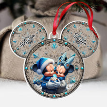 Load image into Gallery viewer, Personalized Mouse Ornament Custom Name Gift for Couples
