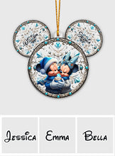 Load image into Gallery viewer, Personalized Mouse Ornament Custom Name Gift for Couples
