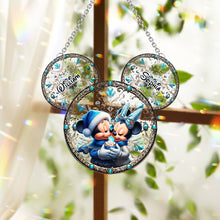 Load image into Gallery viewer, Personalized Mouse Couple Window Hanging Suncatcher Gift
