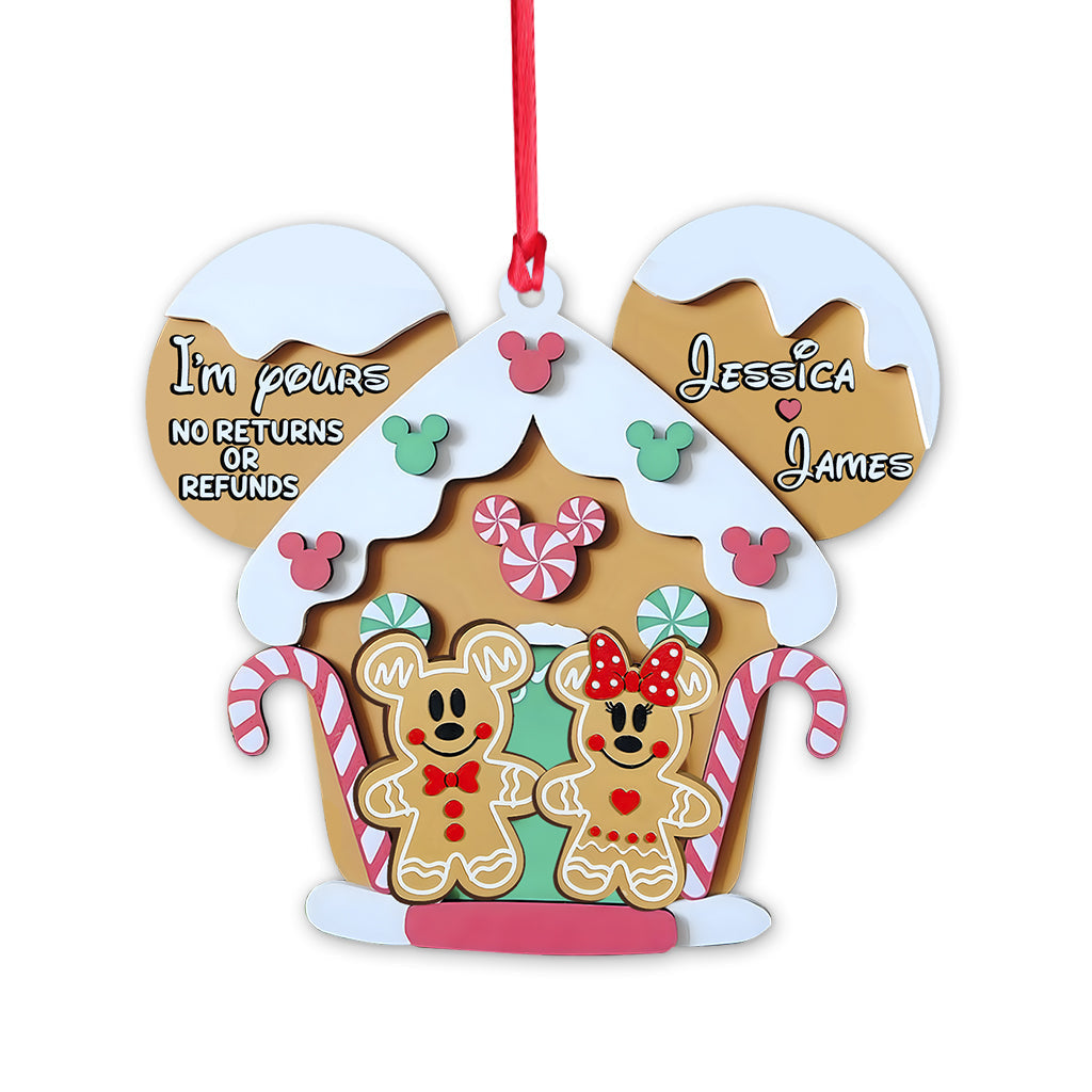 Personalized Mouse Ornament Custom Name Gift for Christmas