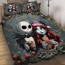 Load image into Gallery viewer, Personalized Nightmare Quilt Set for Couples | Custom Name Gift
