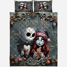 Load image into Gallery viewer, Personalized Nightmare Quilt Set for Couples | Custom Name Gift
