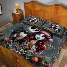 Load image into Gallery viewer, Personalized Nightmare Quilt Set for Couples | Custom Name Gift
