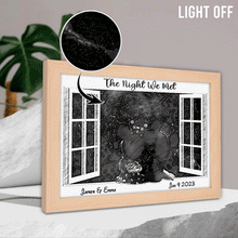 Load image into Gallery viewer, Personalized Night Star Map Light Photo Frame for Couples
