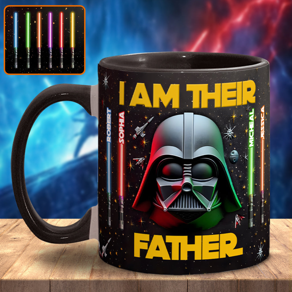 Personalized Star Wars Accent Mug Custom Name for Dad
