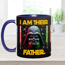 Load image into Gallery viewer, Personalized Star Wars Accent Mug Custom Name for Dad
