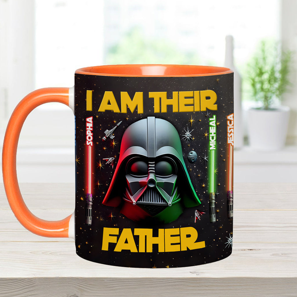 Personalized Star Wars Accent Mug Custom Name for Dad