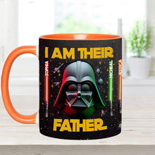 Load image into Gallery viewer, Personalized Star Wars Accent Mug Custom Name for Dad
