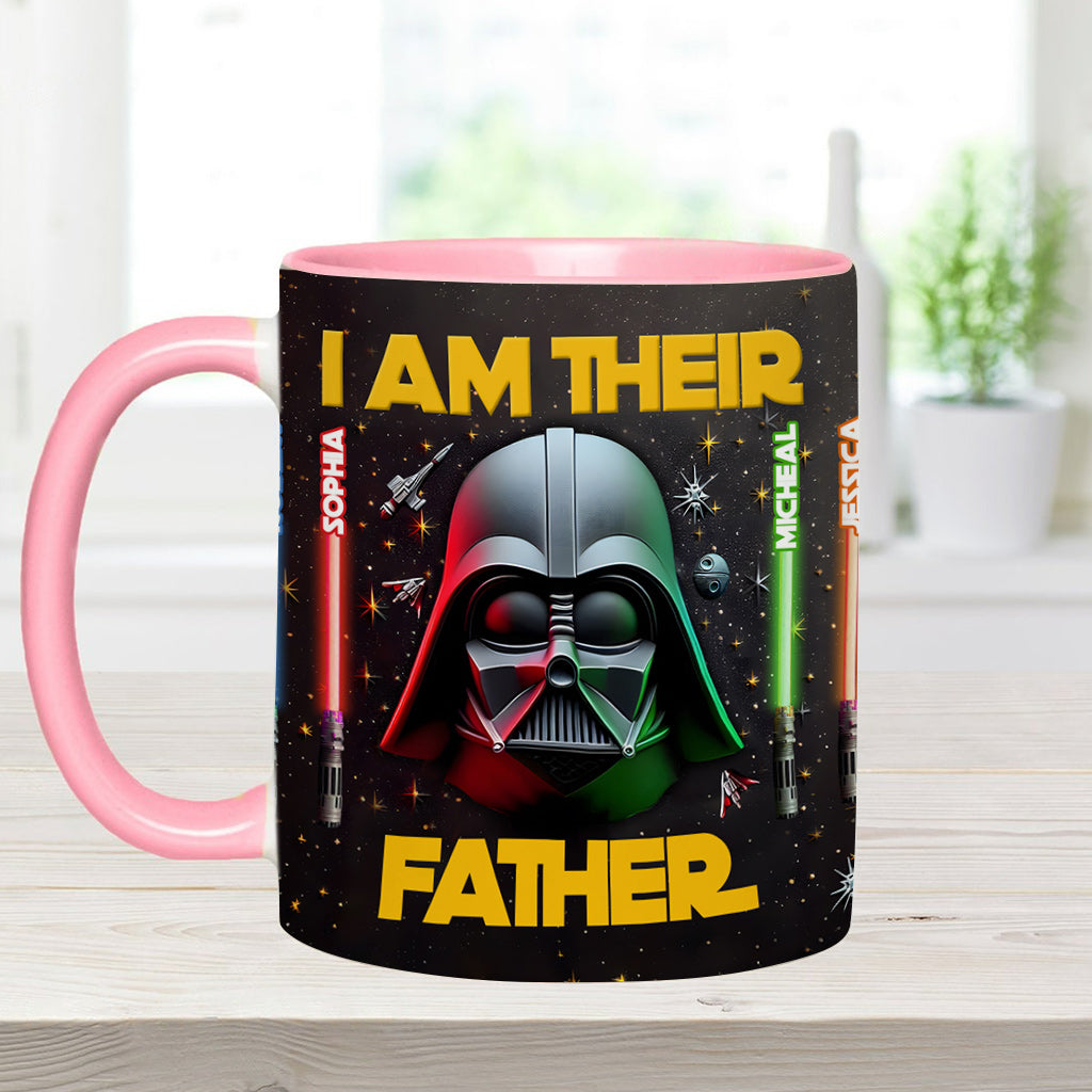 Personalized Star Wars Accent Mug Custom Name for Dad