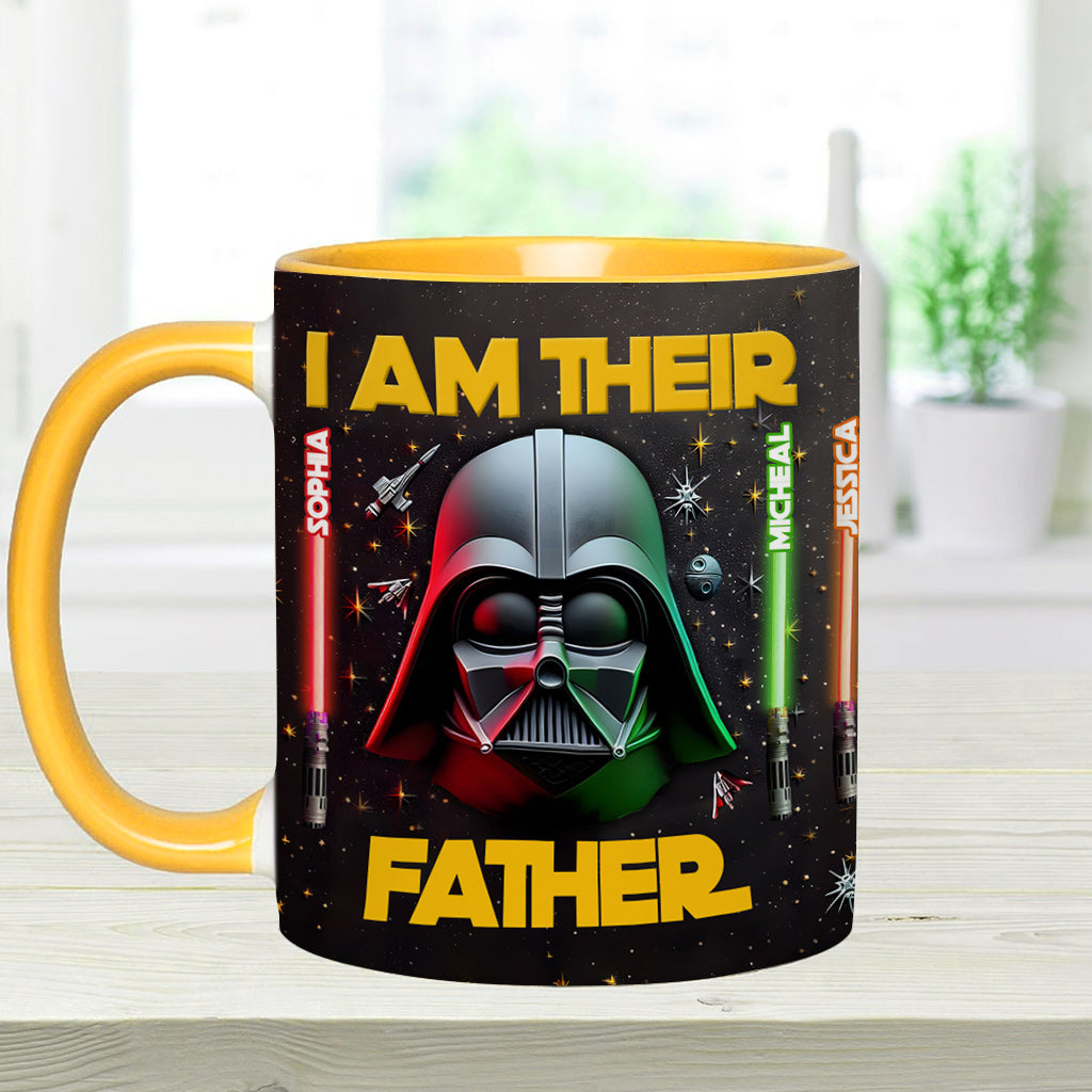 Personalized Star Wars Accent Mug Custom Name for Dad