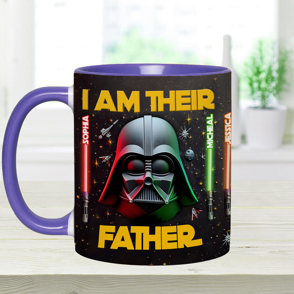 Personalized Star Wars Accent Mug Custom Name for Dad