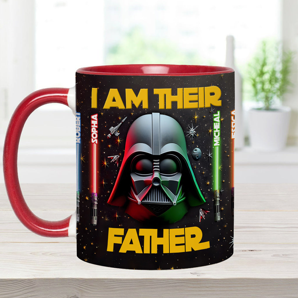 Personalized Star Wars Accent Mug Custom Name for Dad