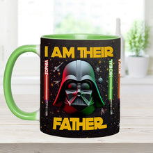 Load image into Gallery viewer, Personalized Star Wars Accent Mug Custom Name for Dad
