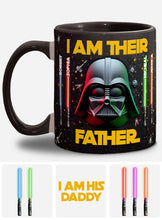 Load image into Gallery viewer, Personalized Star Wars Accent Mug Custom Name for Dad
