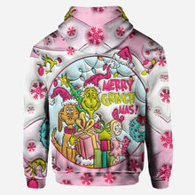 Load image into Gallery viewer, Personalized Pink Christmas Hoodie and Leggings Set Gift for Kids
