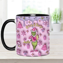 Load image into Gallery viewer, Personalized Grinchy &amp; Bougie Accent Mug Custom Name Gift for Christmas
