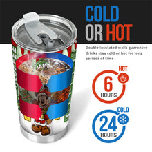 Load image into Gallery viewer, Personalized Christmas Mouse Tumbler Custom Name Gift
