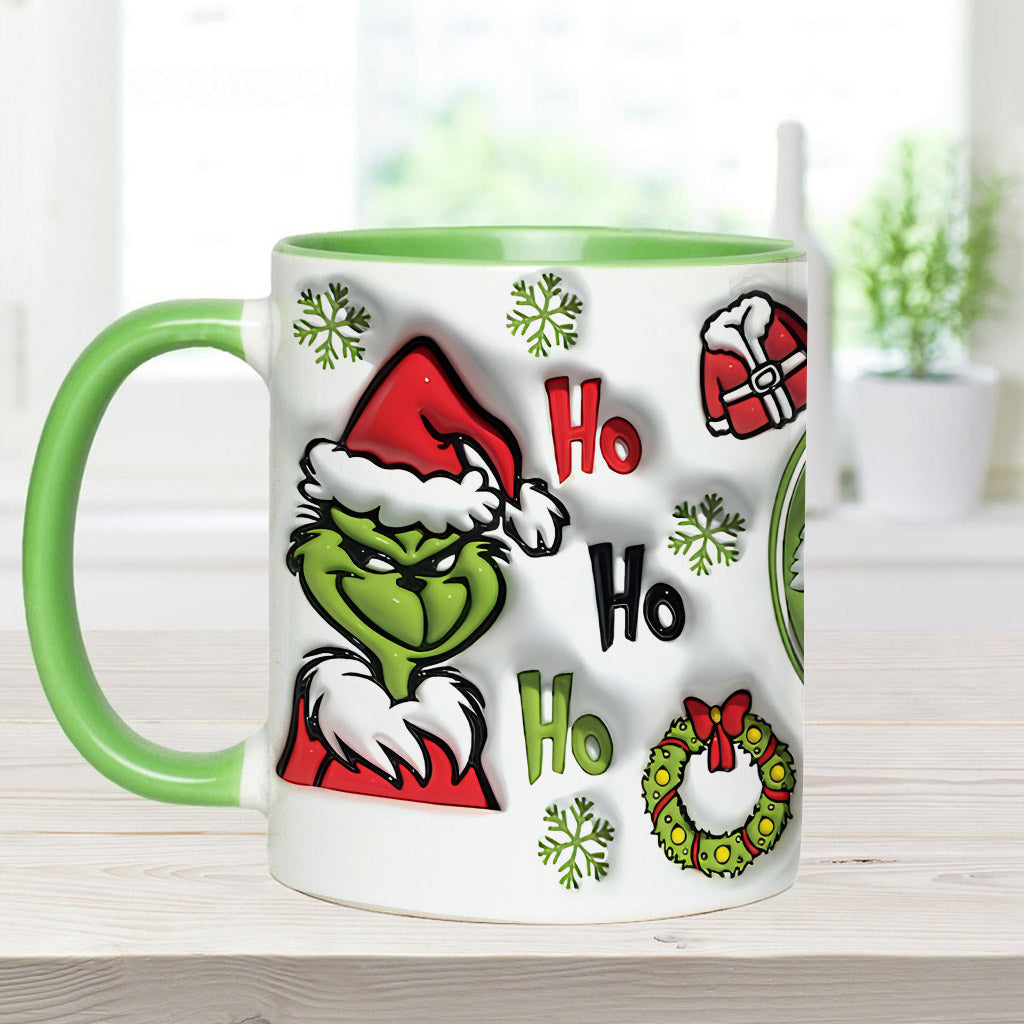 Personalized Grinch Accent Mug Custom Name Holiday Gift