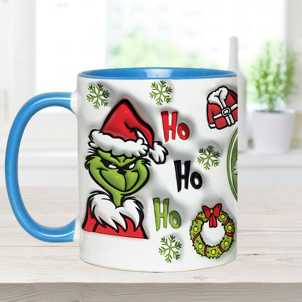 Personalized Grinch Accent Mug Custom Name Holiday Gift
