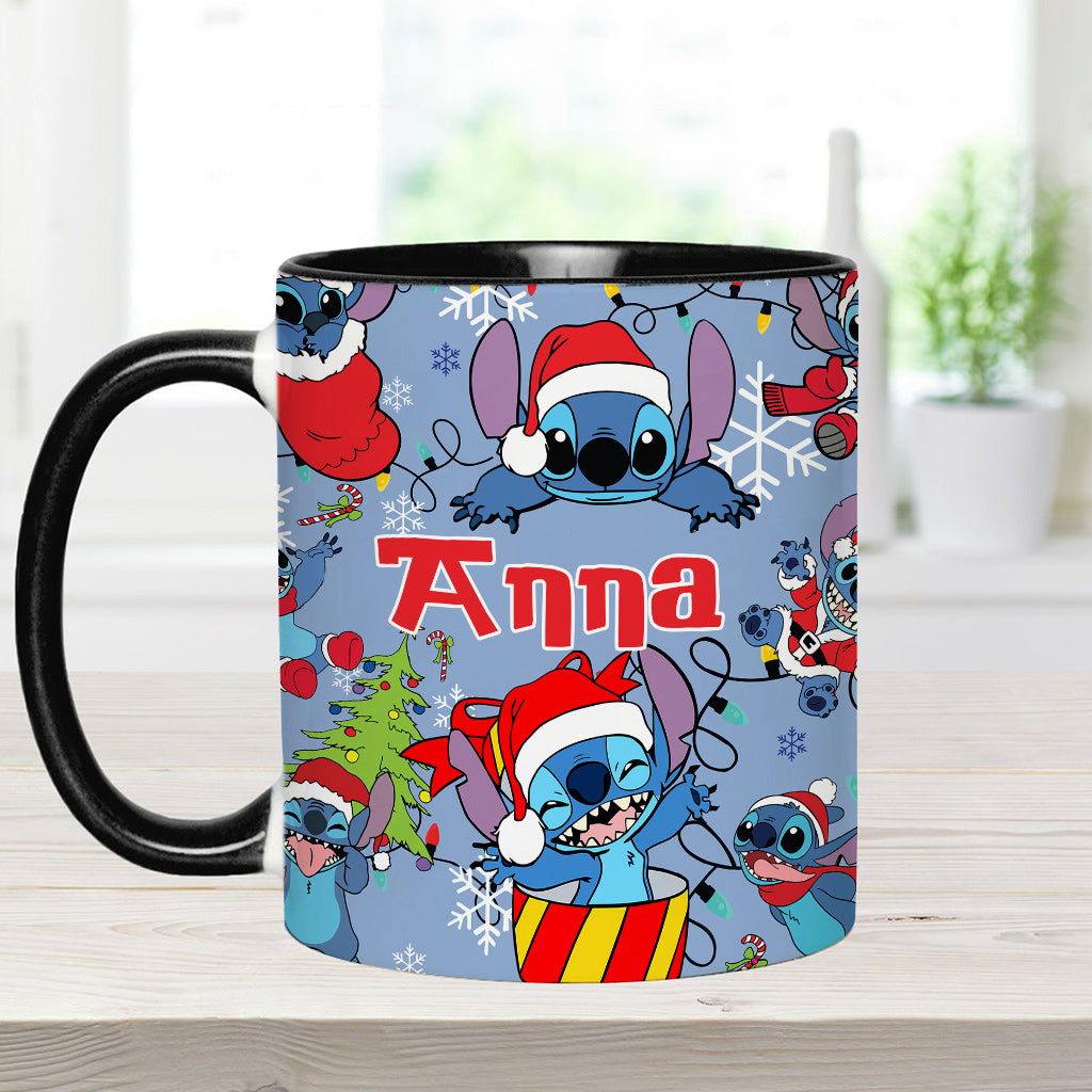 Personalized Ohana Accent Mug Custom Name Christmas Gift