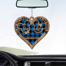 Load image into Gallery viewer, Personalized Heart-Shaped Couple Car Ornament Custom Date Gift
