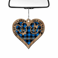 Load image into Gallery viewer, Personalized Heart-Shaped Couple Car Ornament Custom Date Gift
