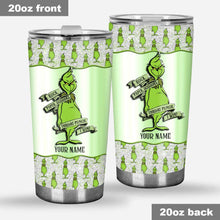 Load image into Gallery viewer, Personalized Grinch Tumbler Custom Name Gift for Christmas
