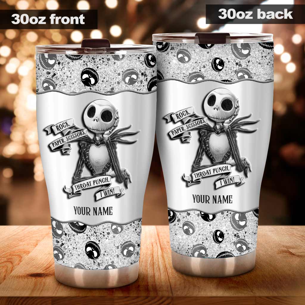 Personalized Nightmare Tumbler with Custom Name Gift for Halloween