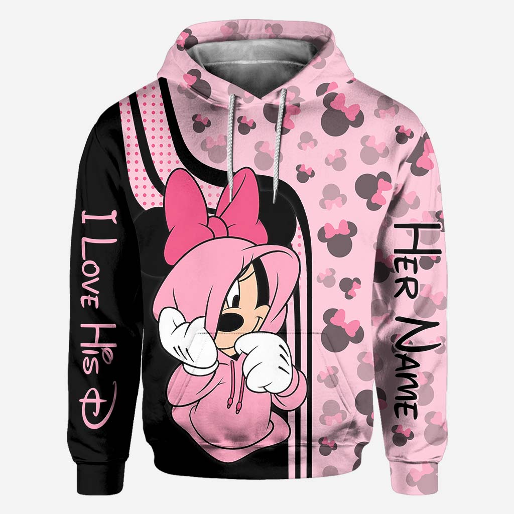 Personalized Mickey Mouse Hoodie Custom Name Gift for Couples