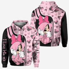 Load image into Gallery viewer, Personalized Mickey Mouse Hoodie Custom Name Gift for Couples

