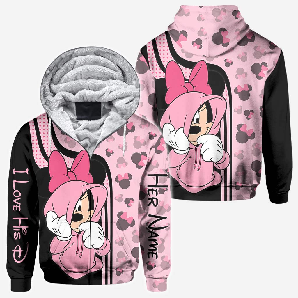Personalized Mickey Mouse Hoodie Custom Name Gift for Couples