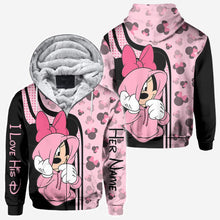 Load image into Gallery viewer, Personalized Mickey Mouse Hoodie Custom Name Gift for Couples
