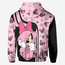 Load image into Gallery viewer, Personalized Mickey Mouse Hoodie Custom Name Gift for Couples

