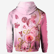 Load image into Gallery viewer, Personalized Pink Mouse Hoodie &amp; Leggings Set Custom Name Gift
