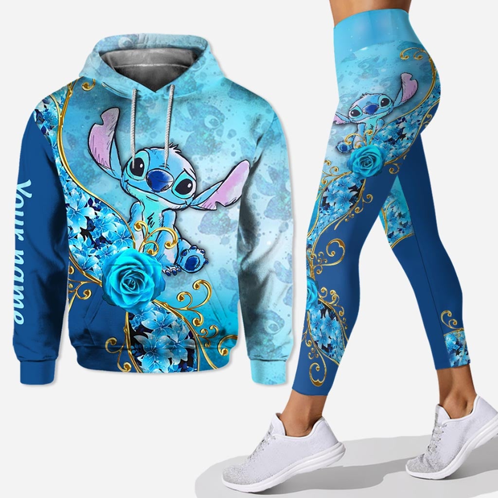 Personalized Hoodie and Leggings Set with Custom Name Gift for Partners